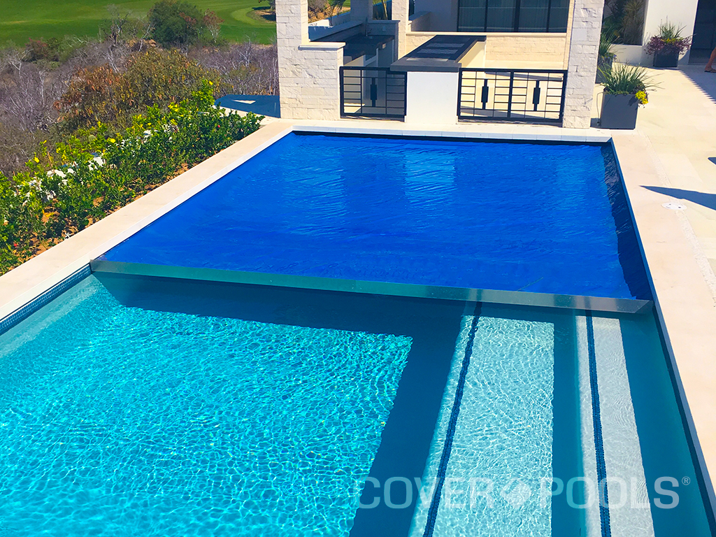 Royal Blue Automatic Swimming Pool Cover