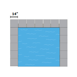 14 inch coping pool t