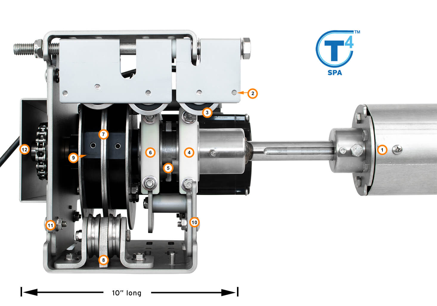 The New T4 Automatic Pool Cover Mechanism and Motor for Stainless Steel  Cable - Cover-Pools